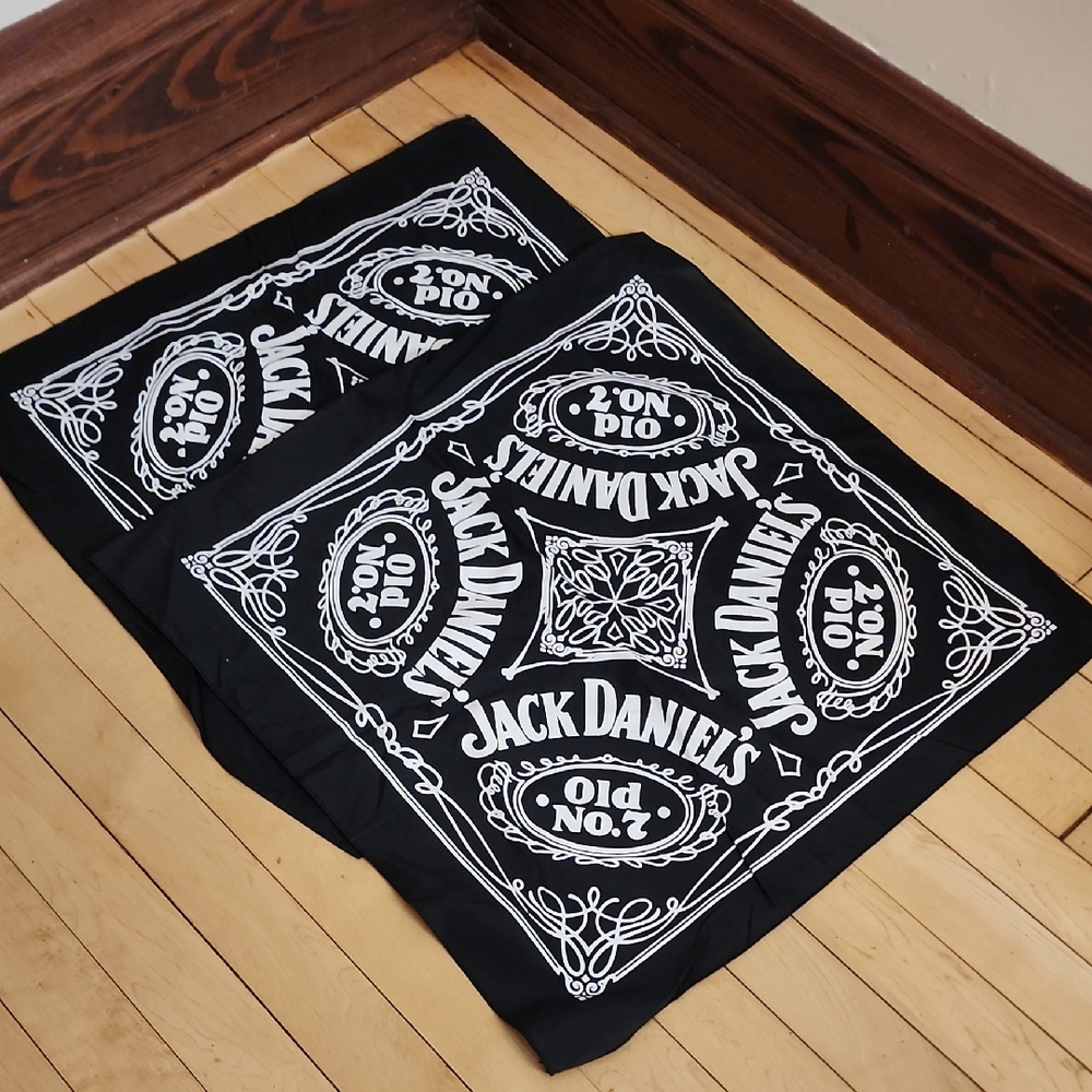 Jack Daniel's Black Bandana Set of 2